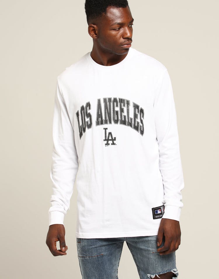 Majestic Athletic Los Angeles Dodgers Zavaller LS Tee White