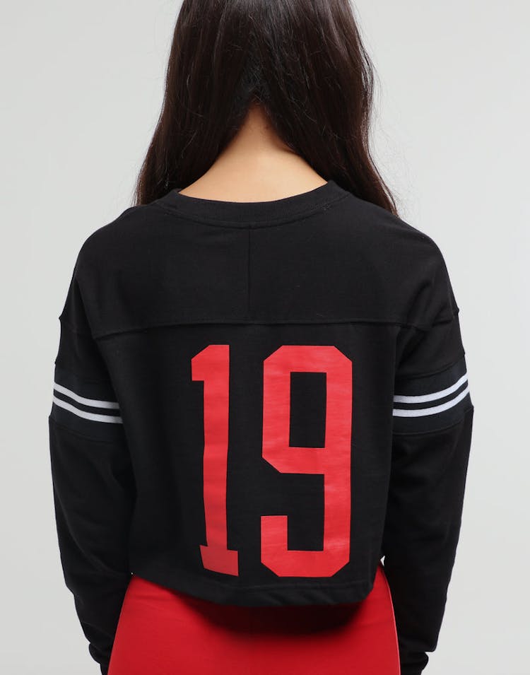 Champion Women's JERSEY EXAGGERATED SLEEVE TEE Black