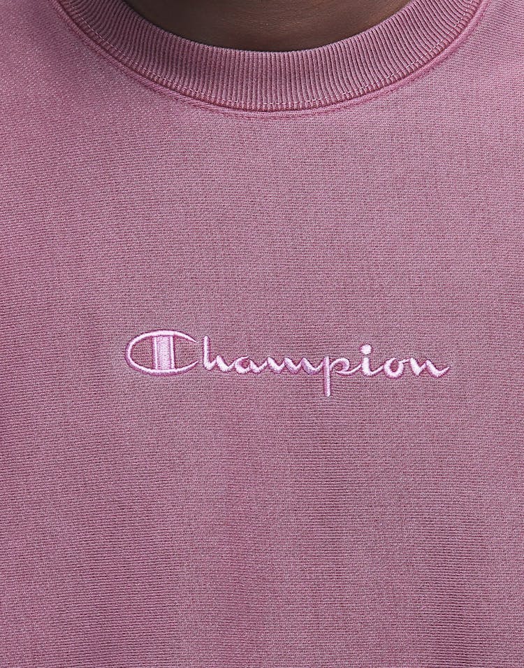 Champion Dyed Washed Crew Jogger Burgundy