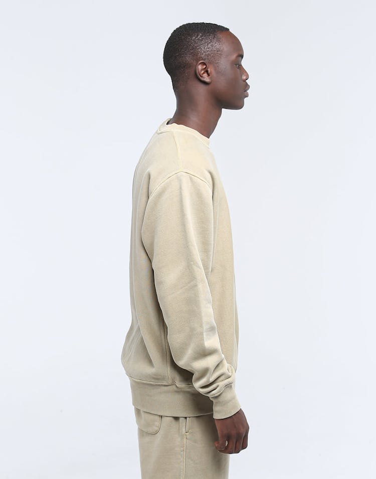 Champion Dyed Washed Crew American Khaki
