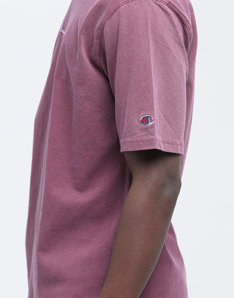 Champion Dyed Washed Tee Jogger Burgundy