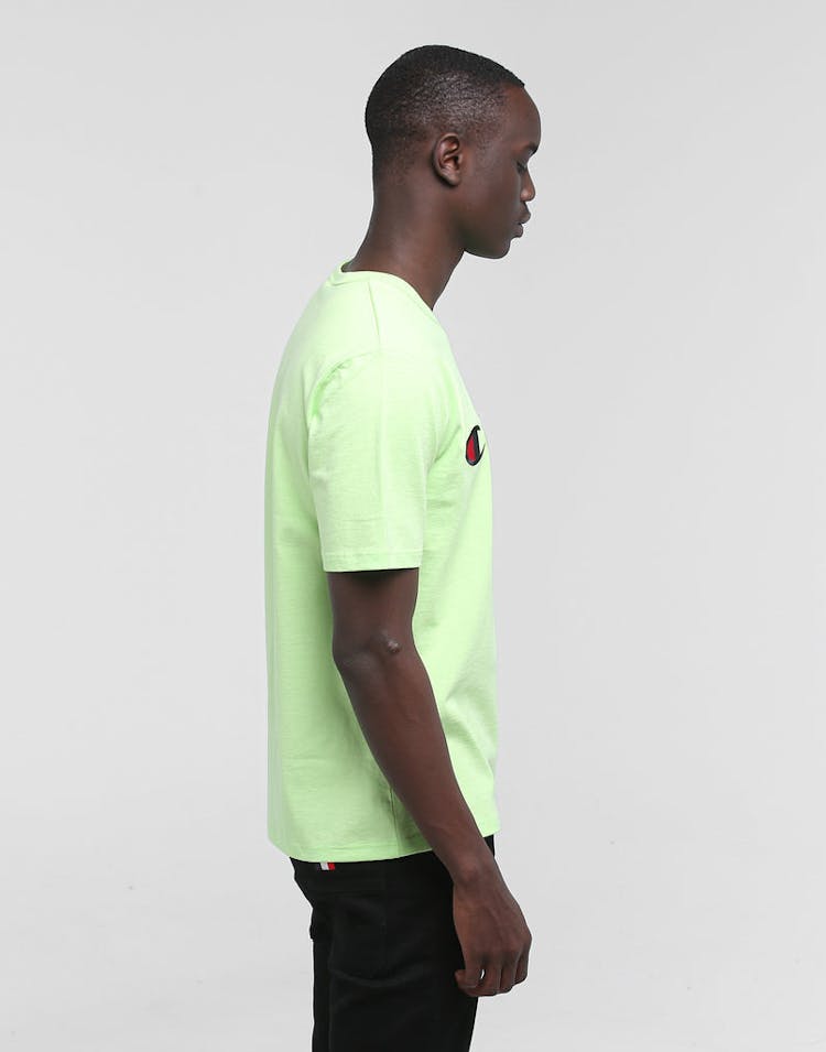 Champion Heritage Script Tee Lime/Black