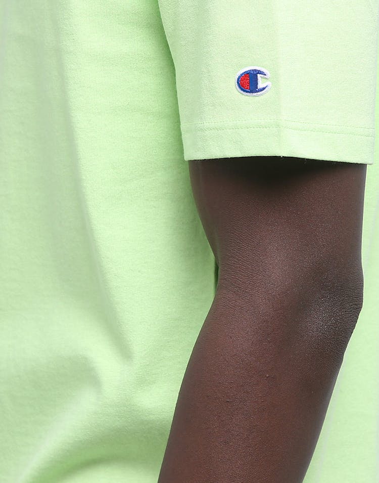 Champion Heritage Script Tee Lime/Black