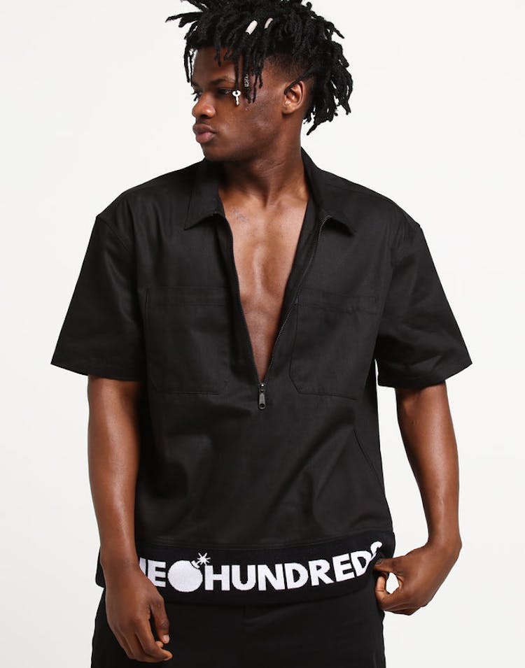 The Hundreds Leisure Woven Tee Black