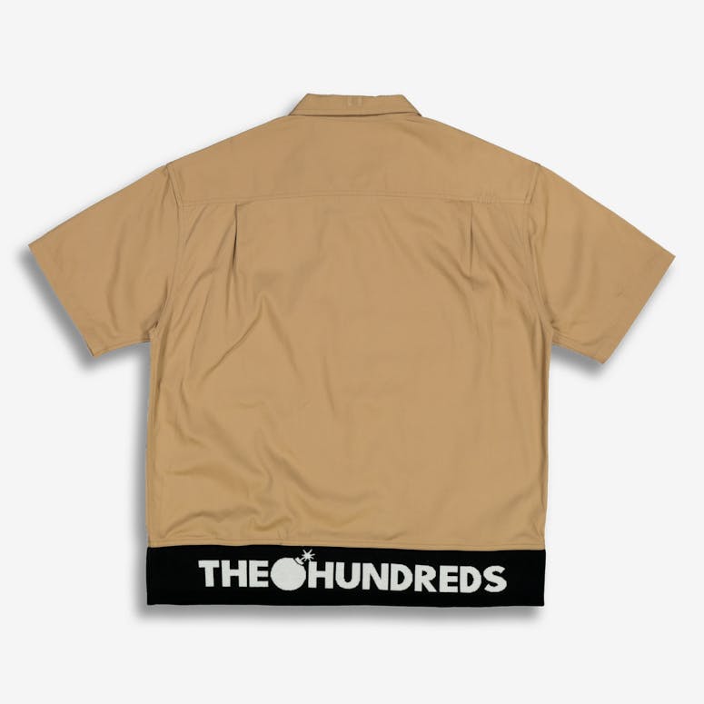 The Hundreds Leisure Woven Tee Khaki