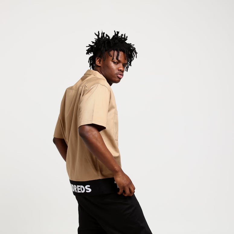 The Hundreds Leisure Woven Tee Khaki