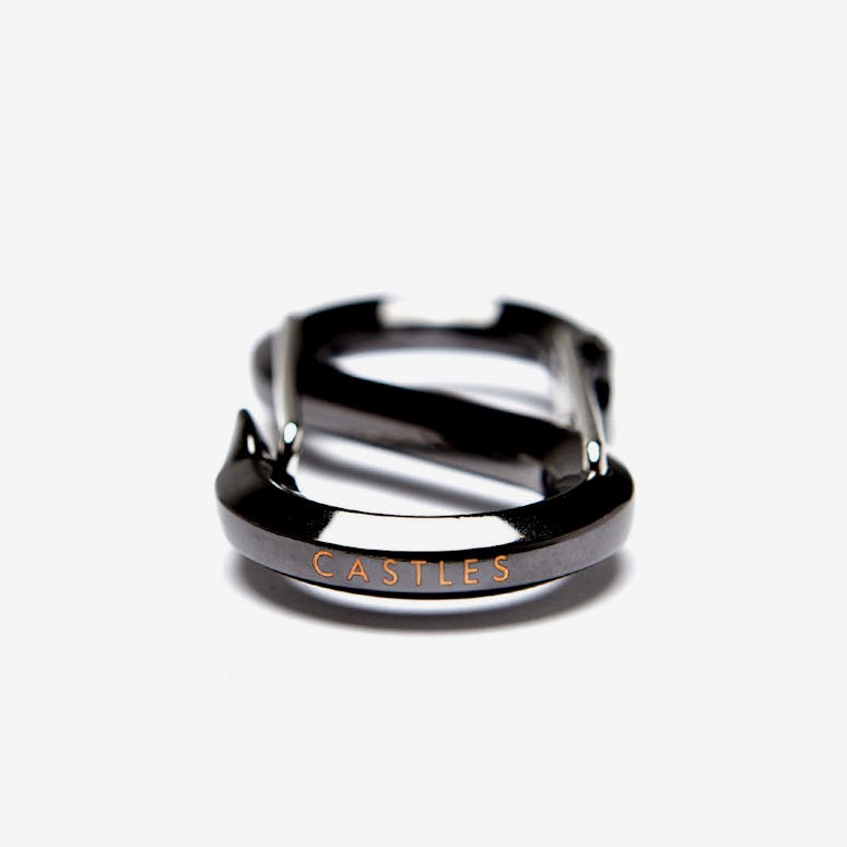 B&e Carabiner Silver/gunmetal