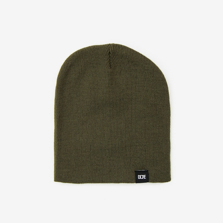 Short Beanie Green/white