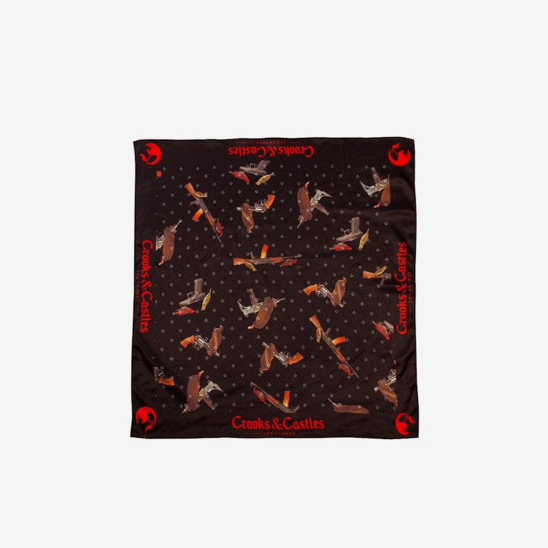 Birds of Prey Scarf Orange/tan/blac