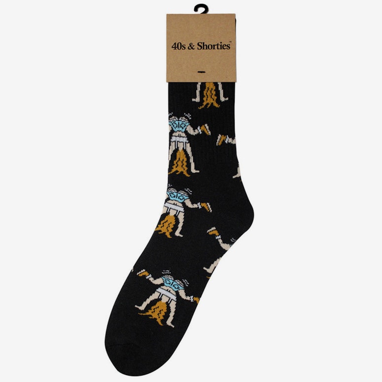 White Girl Twerk Sock Black