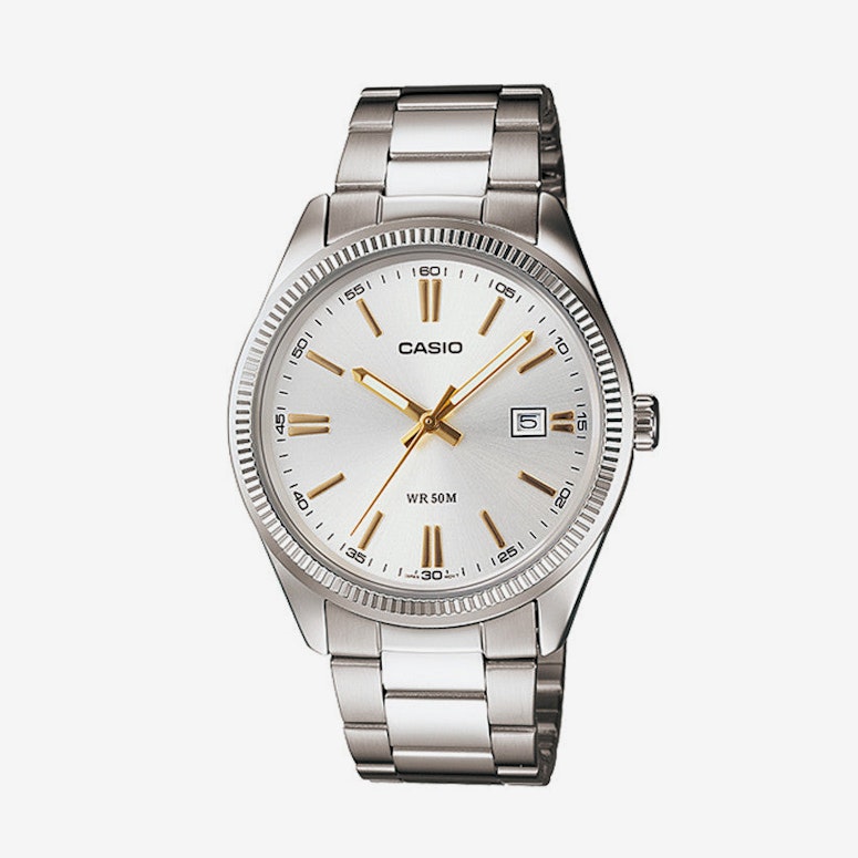 Mtp1302d Gents Analog Silver/black