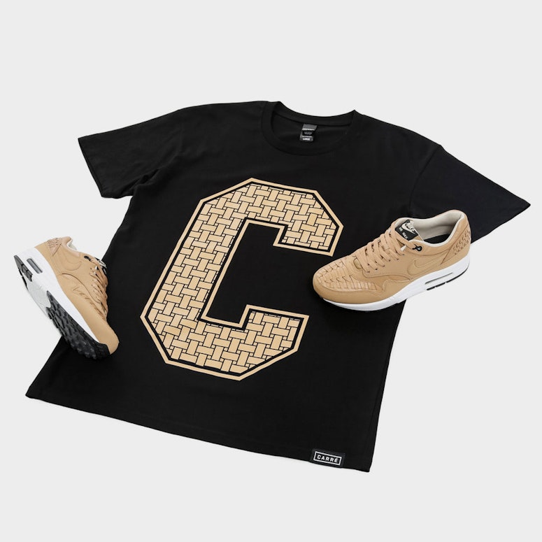 Woven C SS T Black