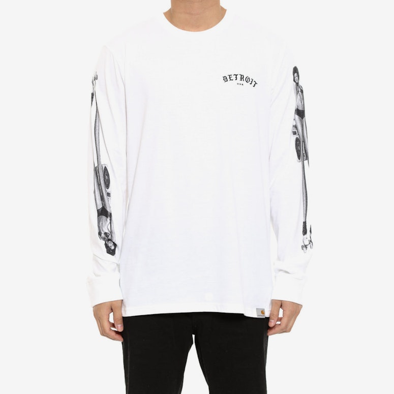 Mmc Detroit Soul Skate Long Sleeve Tee White/black