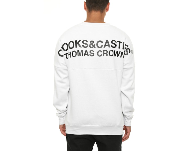 Thomas Crown Dolman Crew White