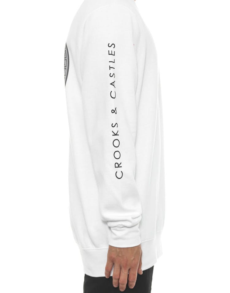 Silver Coin Crewneck White/silver