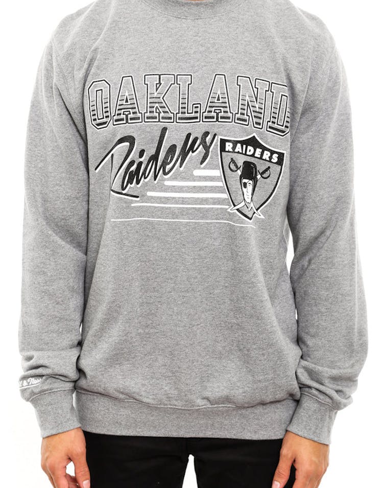 Oakland Raiders Crewneck Grey