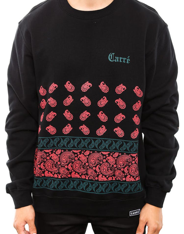 Paisley Crewneck Black