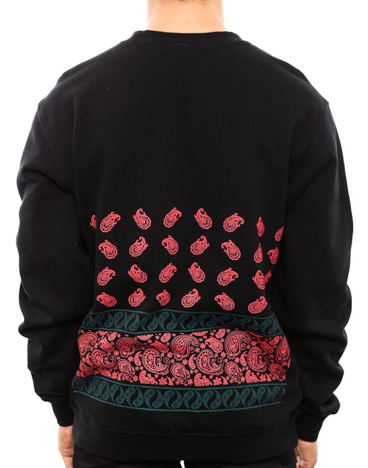 Paisley Crewneck Black