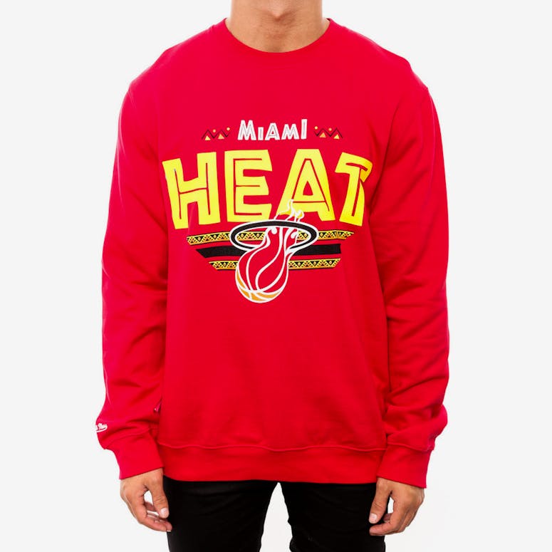 Miami Heat Aztec Crew Red