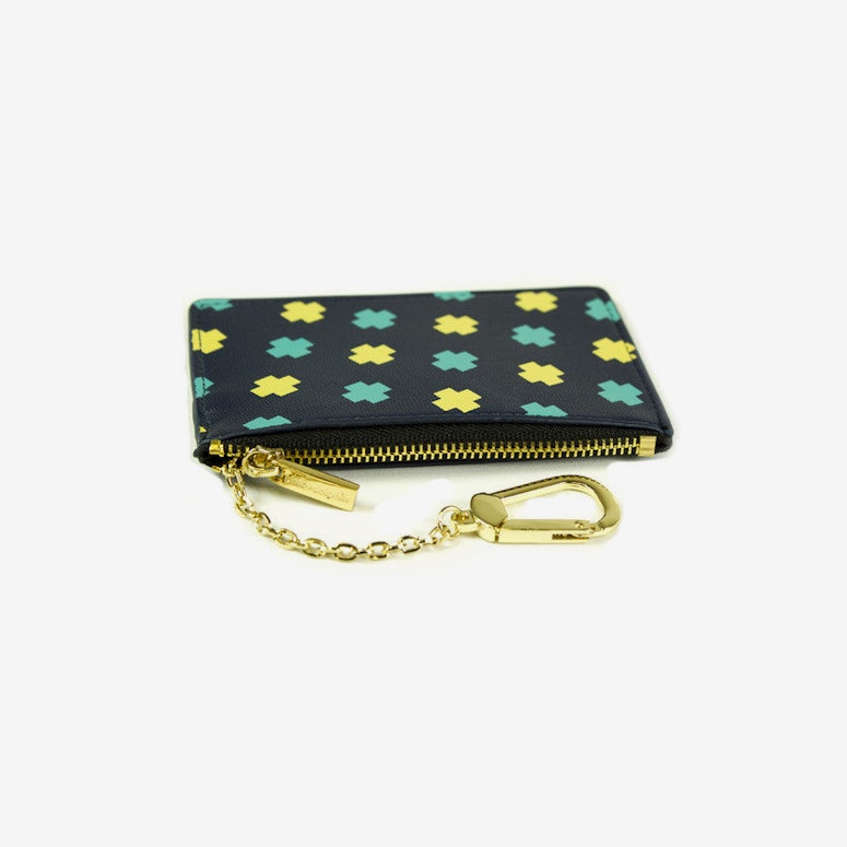 Cross Coin Pouch Navy