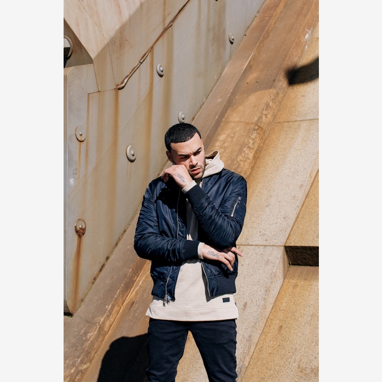 C-47 Puffer Bomber Jacket Black