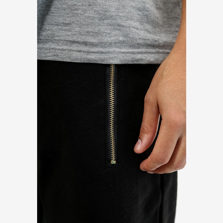 Omari Zip Sweatpant Black
