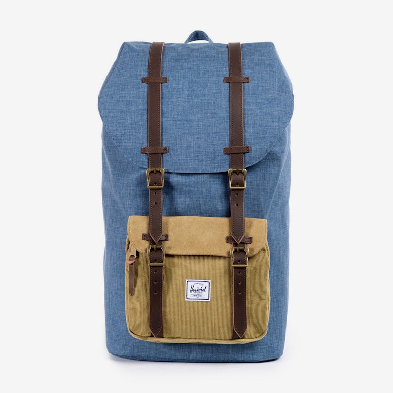 Little America Crosshatch Navy/tan