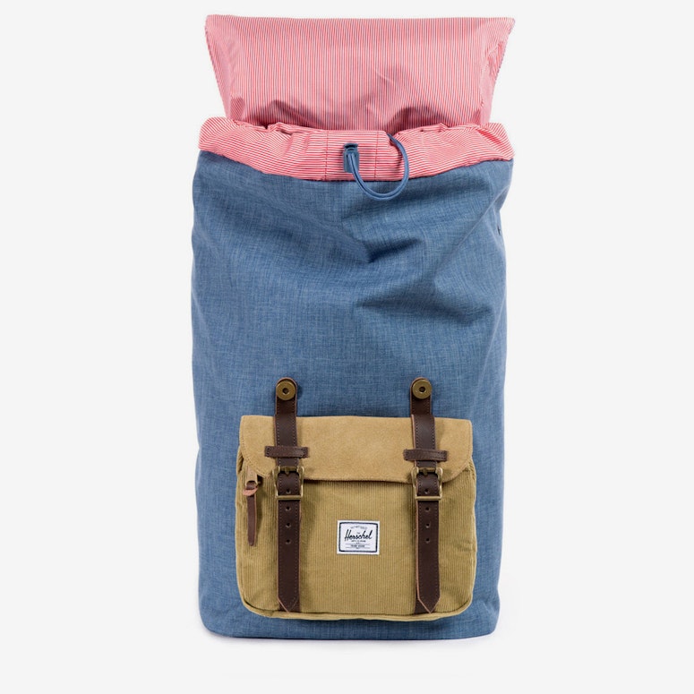 Little America Crosshatch Navy/tan