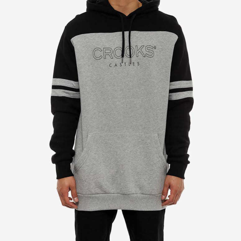 Fugitive Hooded Pullover Grey/black