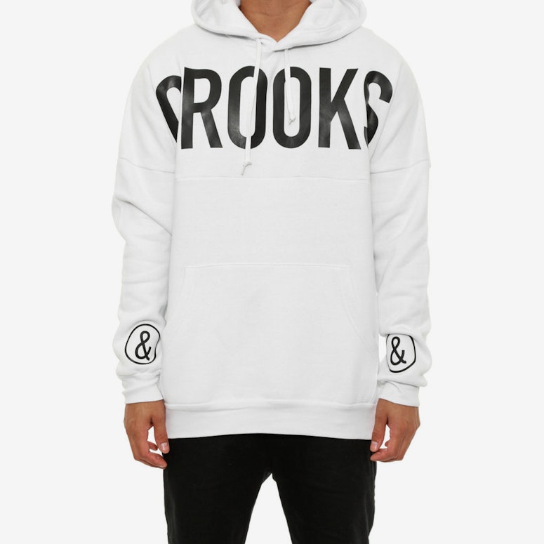 Banner Pullover Hood White