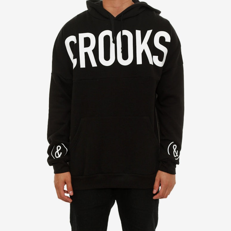 Banner Pullover Hood Black