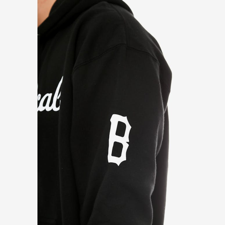 Script Logotype Zip-up Hood Black