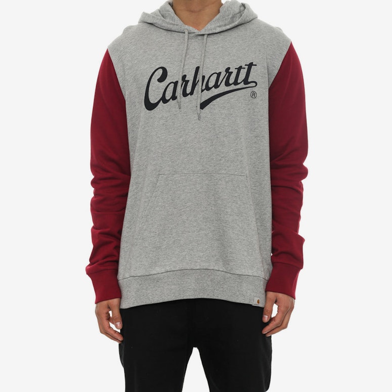 League Hood Grey/maroon/bla