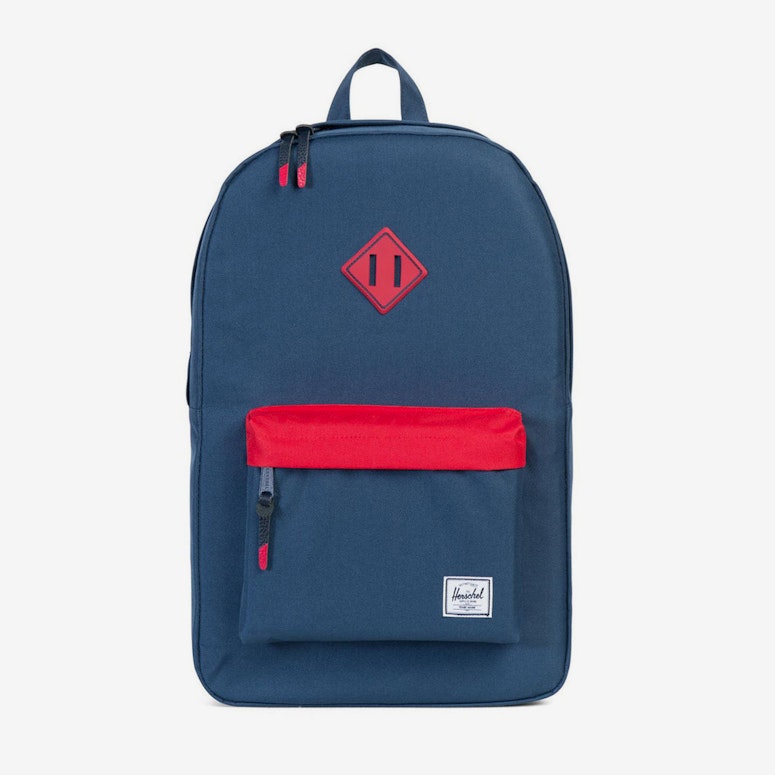 Heritage Rubber Backpack Navy/red/navy