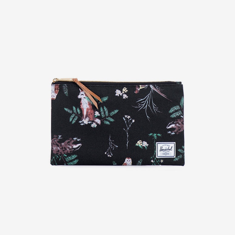 Network Medium Pouch Black/floral