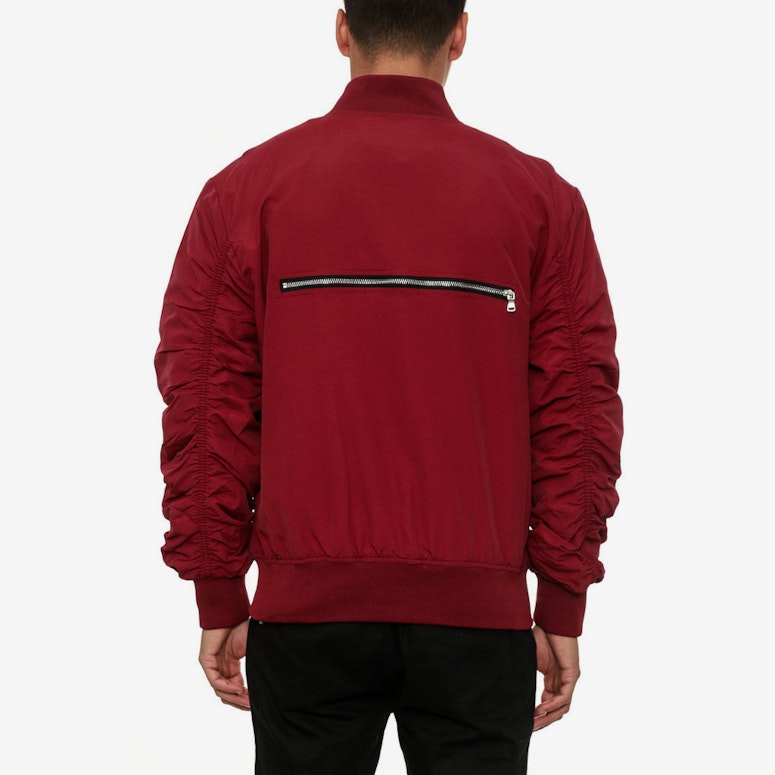 Bird Bomber Jacket Maroon