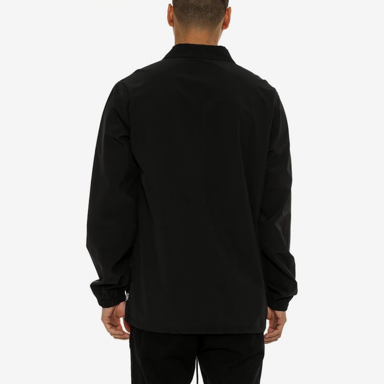 Wavey Print Coach Jacket Black