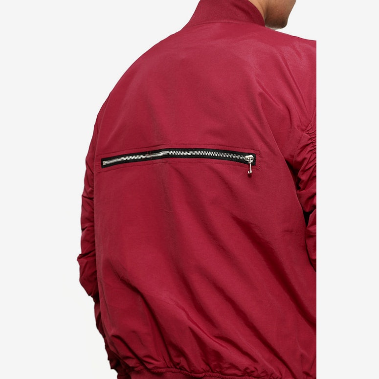 Bird Bomber Jacket Maroon