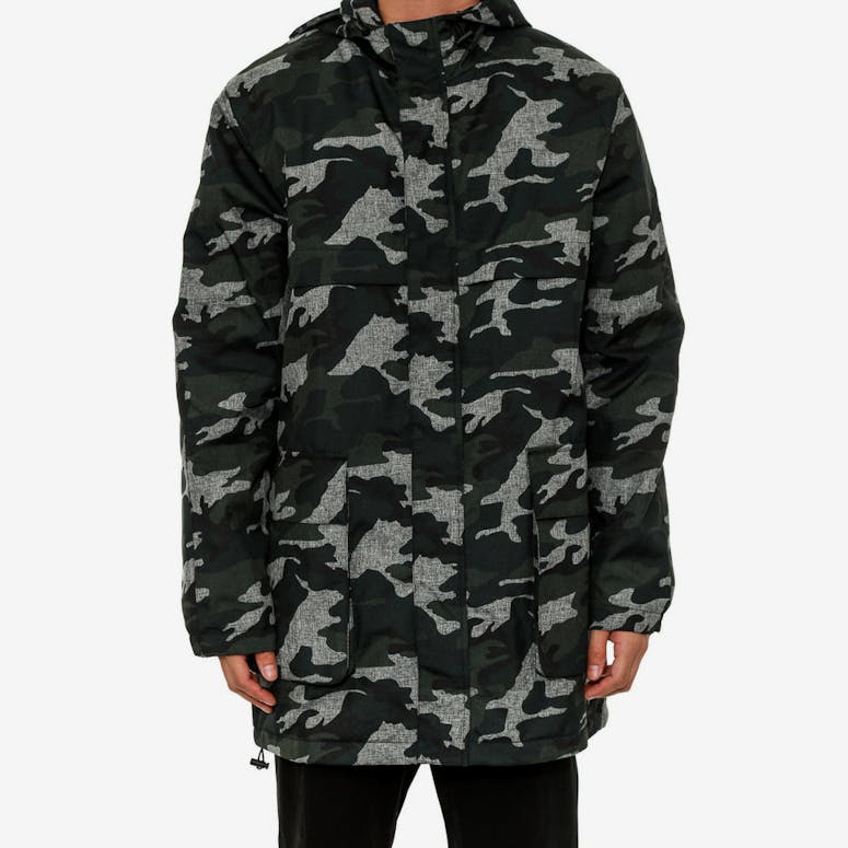 Canvas Bomber Jacket Camo