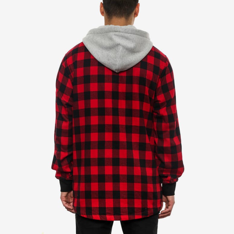 Tyrant Long Sleeve Baseball Hood Red/black