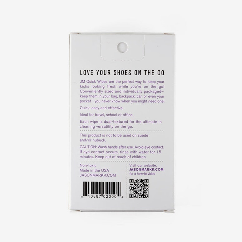 Jason Markk Quick Wipes White