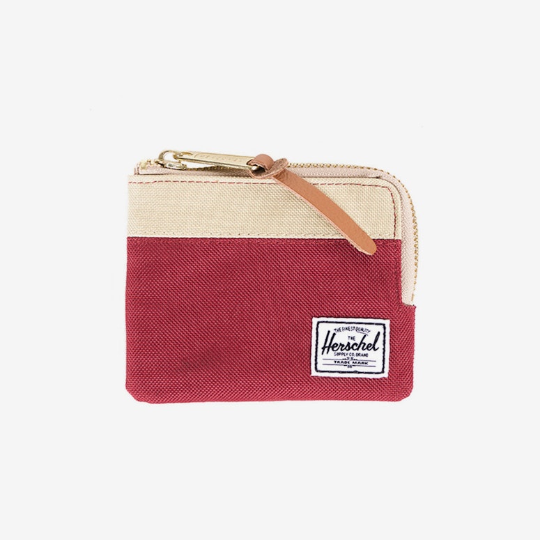 Johnny Wallet Burgundy/khaki