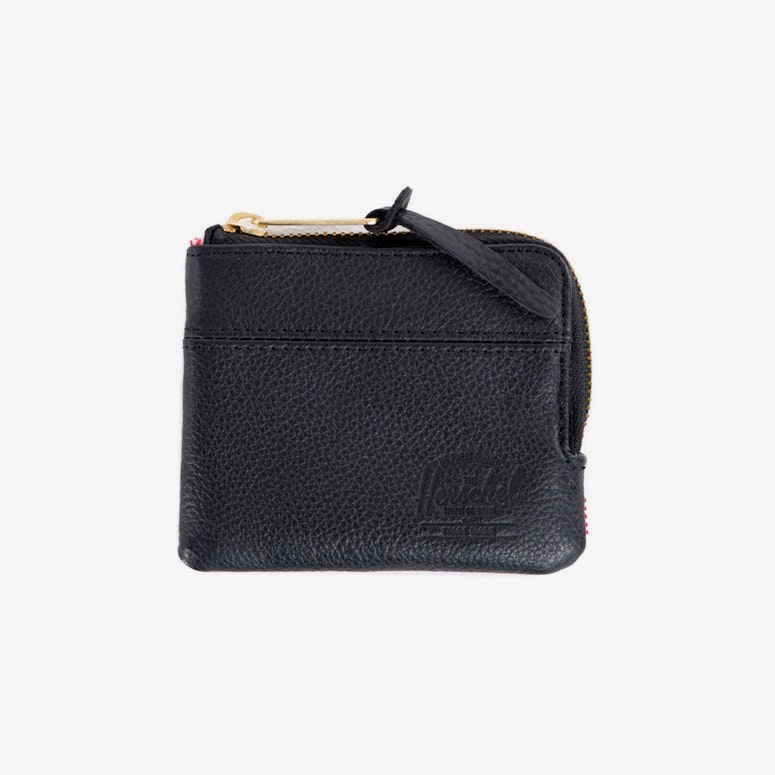Herschel Bag CO Johnny Leather Wallet Black Pebble