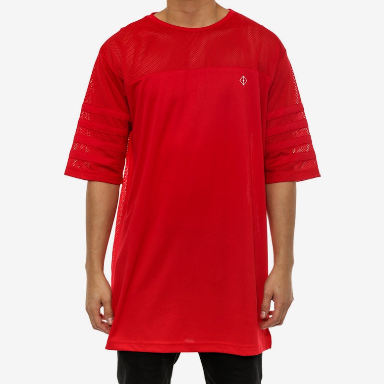 Maddox Mesh Fball Jersey Red