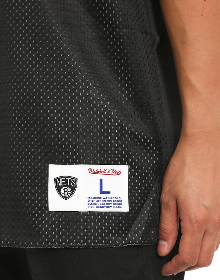Nets Logo/script Mesh Tank Black/grey
