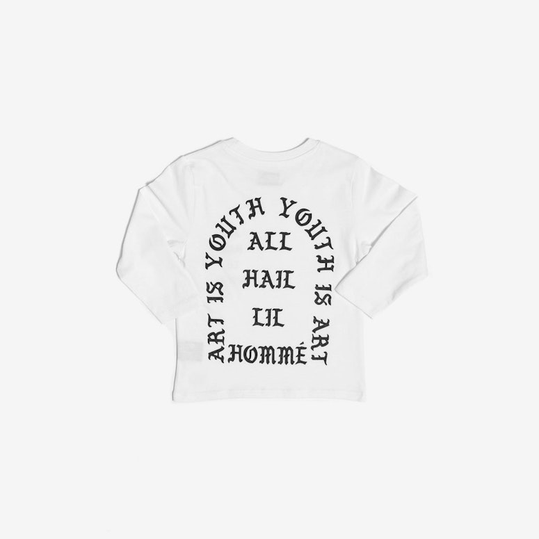 All Hail Long Sleeve Tee White