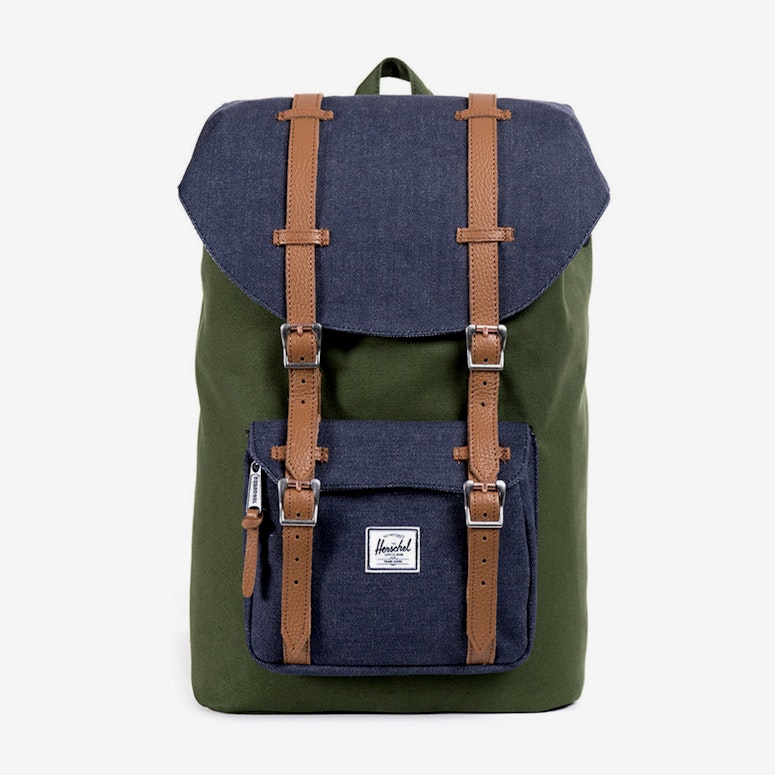 Little America Mid-v Can Dark Green/indi