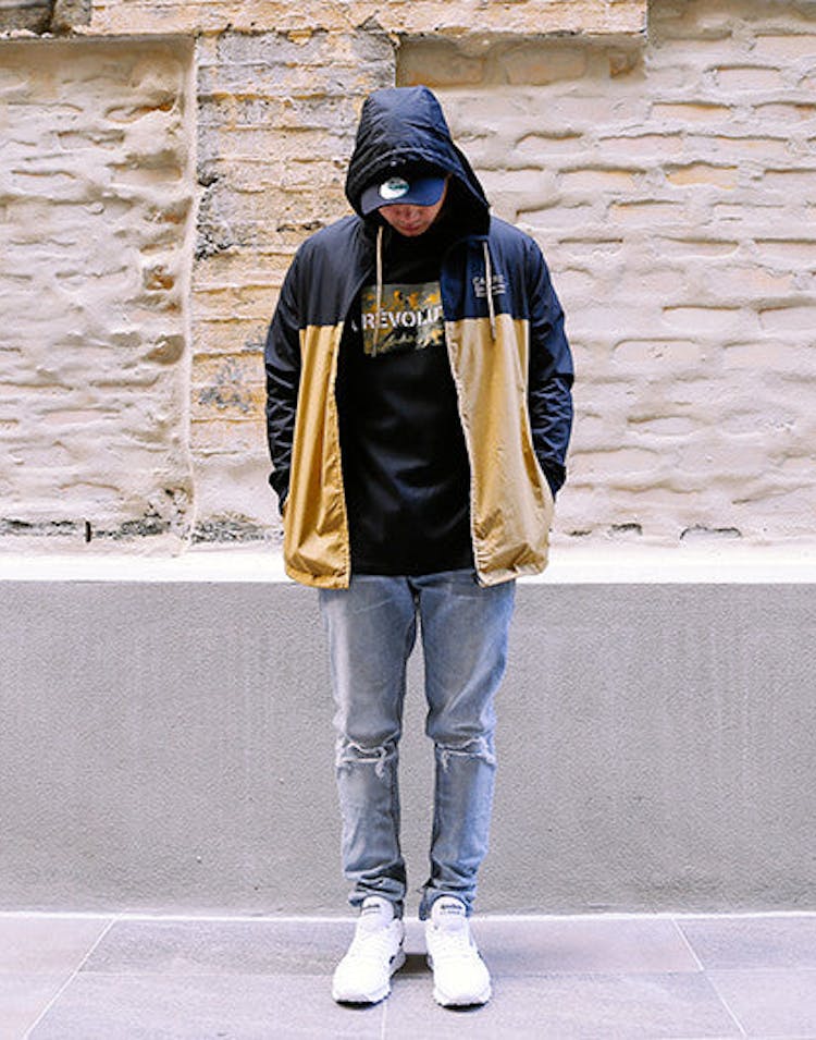 Latitude Colourblock Jacket Black/tan