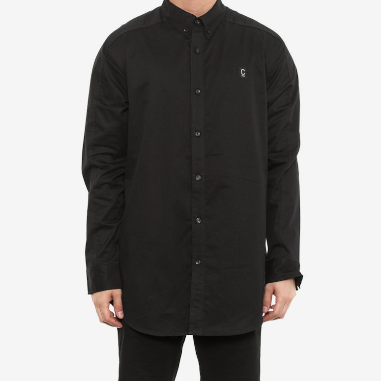 Longline Button up Lsl Black