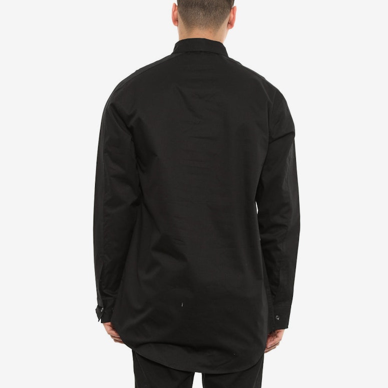 Longline Button up Lsl Black
